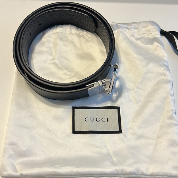 Gucci GG interlocking black calfskin belt - Picture 4 of 12